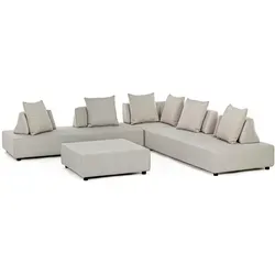 Gartenlounge Sofa Piper mit Kissen und verstellbarer Rückenlehne, Sand - Sitzsäcke für Garten und Terrasse – Die Gartenlounge Piper bietet flexibles Design, verstellbare Rückenlehnen und hochwertige, wasserdurchlässige Materialien für maximalen Komfort und einfache Pflege.
