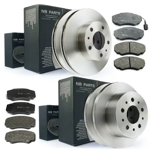 Bremsscheiben Beläge für Citroen Jumper, Fiat Ducato, Peugeot Boxer - Bremsenkomplettsätze mit rostbeständiger Beschichtung, inklusive Bremsbeläge und Scheiben für optimale Sicherheit und Langlebigkeit.