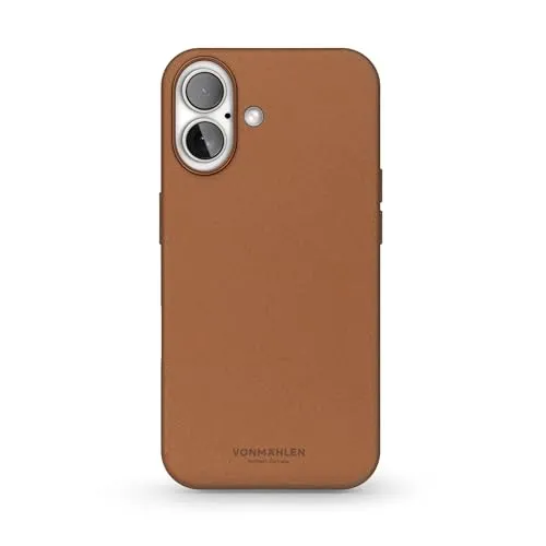 Braunes Like Leather Case für Apple iPhone 16 - Elegante Like Leather Hülle für Apple iPhone 16, bietet optimalen Schutz und ein stilvolles Design für Ihr Smartphone.