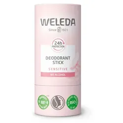 WELEDA Bio 24h Deo Stick Sensitiv – Veganes Naturkosmetik Deodorant - Zuverlässiger Schutz vor Körpergeruch mit 100 % natürlichen Inhaltsstoffen. Der sanfte Duft von Amyris und Mimose sorgt für ein frisches Gefühl, ohne die Hautfunktionen zu beeinträchtigen.