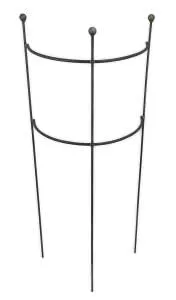 Hirsch Terracotta Rankgitter HUGO - Halbrund und Stabil - Spalier aus robustem Vollmetall, ideal für Garten und Balkon. Mit einer Höhe von 116 cm bietet es stabilen Halt für Stauden und Pflanzen.