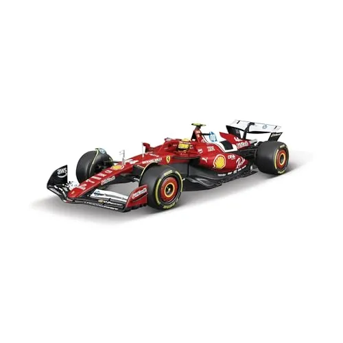 1:18 Bburago Ferrari SF-25 Hamilton 2025 Modellauto - Detailgetreues 1:18 Modell des Ferrari SF-25, ideal für Sammler und Fans. Perfekt für die Vitrine oder als Geschenk!