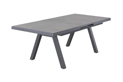 dasmöbelwerk Gartentisch Kalifornien - Ausziehtisch 160/210 cm Keramik - Eleganter Ausziehtisch für Garten und Terrasse mit pflegeleichter Keramikplatte und rostbeständigem Aluminiumrahmen. Ideal für gesellige Abende, erweiterbar von 160 auf 210 cm.