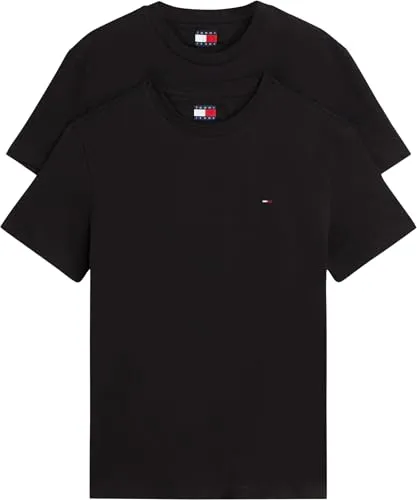 Tommy Jeans TJM XSLIM 2PACK JERSEY TEE EXT - Herren-Shirts im 2er-Pack von Tommy Jeans, aus 100% Baumwolle für hohen Tragekomfort. Casual Slim Fit mit Rundhals und Logostickerei, perfekt für den lässigen Look.