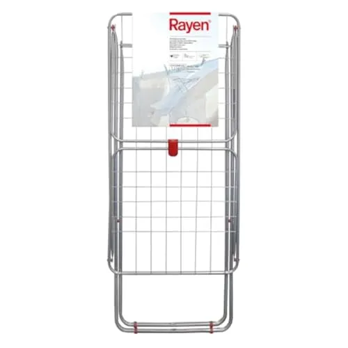 Rayen Wäschetrockner in Weiß und Grau (0333) - Wäscheständer mit platzsparendem Design, ideal für kleine Räume und schnelles Trocknen Ihrer Wäsche.
