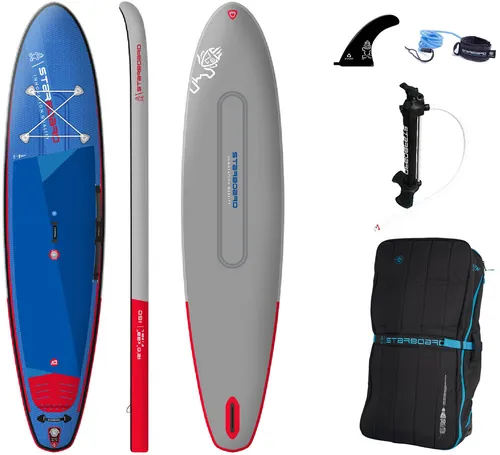 STARBOARD IGO DELUXE DC 12,0 SUP 2023 - SUPs & Sets, ideales Einsteigerbrett mit hoher Stabilität und Dual Chamber Technologie für ein fast hardshell-ähnliches Fahrgefühl, perfekt für entspannte Tage auf dem Wasser.