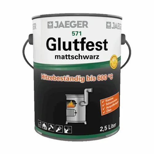 Jaeger 571 Glutfest – 125ml Innenfarbe - Innenfarbe mit Bindemittelbasis für langlebige Wandgestaltung, ideal für kreative Projekte und einfache Verarbeitung mit Rollen & Pinsel.