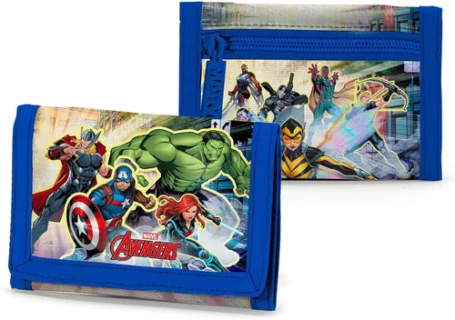 Marvel Avengers Blau Tri Faltbares Portemonnaie