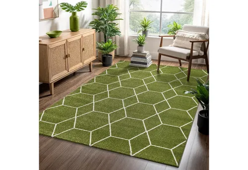 Sanat Teppich Trellis, rechteckig, Höhe: 10 mm, Kurzflor, skandi, boho, auch als Läufer und in rund