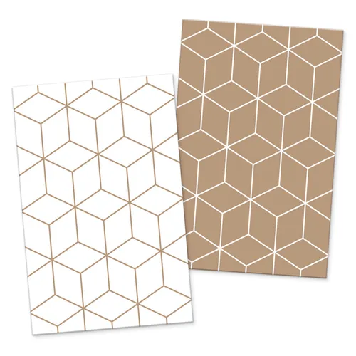 itenga 24x Geschenkkarten Muster Geometrie (Visitenkartengröße)