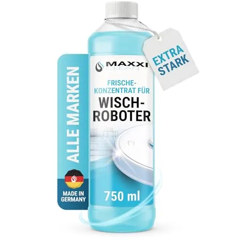 Maxxi Clean 750ml Bodenreiniger - Bodenreiniger für alle Wischroboter, hochkonzentriert und schaumarm, sorgt für streifenfreie Sauberkeit und hinterlässt einen langanhaltenden Frische-Duft.