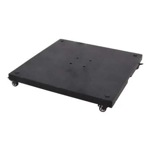 Schirmfuß für Ampelschirme mit 4 Rollen Granit 90kg 80x80cm LESLI LIVING