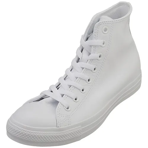 Converse ALL STAR MONOCHROME CUIR HI in Weiß, Größe 41 - Sneaker aus hochwertigem Leder, zeitloses Design in Weiß, ideal für jeden Anlass und bequem für den Alltag.
