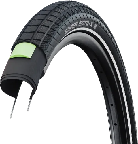Schwalbe Super Moto-X GreenGuard 20" Drahtreifen 20x2,4 (62-406) - Fahrradreifen mit GreenGuard-Technologie für maximalen Pannenschutz und hervorragenden Fahrkomfort, ideal für Stadt- und Geländefahrten.