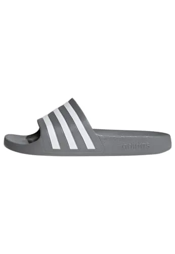adidas Unisex Adilette Aqua Slides, Grey Three / Cloud White / Grey Three, 46 EU