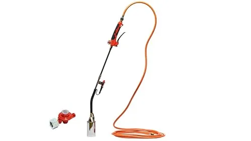 ROTHENBERGER Industrial Anwärmbrenner Piezo mit Propangasschlauch - Gartenwerkzeuge – Hochleistungs-Anwärmbrenner mit Piezo-Zündung für präzise Flammen, ideal für Unkrautvernichtung und vielseitige Anwendungen ohne Chemie.