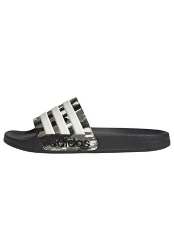 adidas Unisex Adilette Shower Slides, core black/alumina/tent green, 50 EU