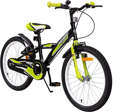Actionbikes Kinderfahrrad Wasp 20 Zoll - Sicher und komfortabel für Jungen und Mädchen - Straßenfahrrad für Kinder von 6-9 Jahren mit zuverlässigen V-Brakes und gefedertem Sattel für eine angenehme Fahrt – ideal für sichere Ausflüge!