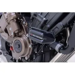 SW-Motech Sturzpad-Kit für Honda CB650R E-Clutch (23-) - Schwarz - Schützendes Sturzpad-Kit in Schwarz für die Honda CB650R E-Clutch (23-), ideal für den professionellen Einsatz und zur Unterstützung der Pflege Ihres Motorrads.