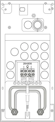 Stiebel Eltron Rohrbausatz Gas 220510 mit Rahmen - Praktischer Rohrbausatz für die Warmwasserbereitung, inklusive Abdeckrahmen und Schalter. Ideal für eine einfache Installation und zuverlässige Nutzung.
