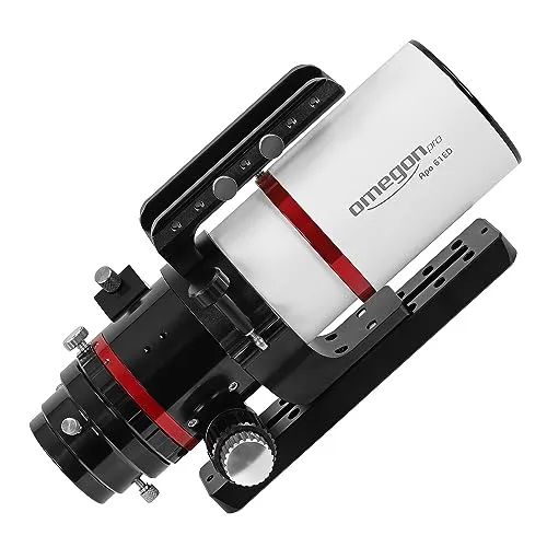 Omegon Apochromatischer Refraktor Pro APO AP 61/360 Triplet ED OTA - Teleskop für Astrofotografie, mobiler Triplet-ED-APO mit hervorragender Farbreinheit und Kontrast für atemberaubende Himmelsbeobachtungen, ideal für Reisen.