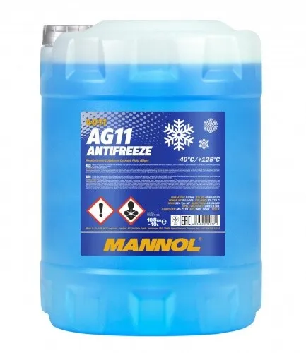 Mannol MN Antifreeze AG11 (-40° C) Longterm 10 L - Schmiermittel-Spray für optimalen Frostschutz bis -40°C, ideal für lange Motorlebensdauer und zuverlässigen Betrieb bei extremen Temperaturen.