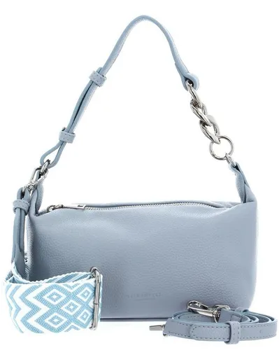 Seidenfelt Manufaktur Schultertasche Persby blau - Elegante Schultertasche in Soft Blue, aus hochwertigem Polyurethan. Mit abnehmbarem, verstellbarem Schulterriemen für individuellen Tragekomfort. Ideal für den Alltag und die Freizeit.