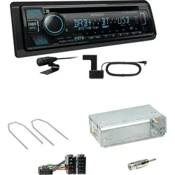 Kenwood KDC-BT560DAB Bluetooth Digitalradio Einbauset für Dacia Duster - Komplettes Einbauset für Dacia Duster 2010-2012 mit Kenwood KDC-BT560DAB, DAB-Antenne und allen nötigen Zubehörteilen. Genießen Sie hochwertigen Sound mit Bluetooth und digitalem Radio.