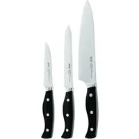 Rösle BBQ-Messer-Set 3-tlg. - Grillutensilien: Hochwertiges 3-teiliges Set aus gehärtetem Spezialstahl, ideal für Fleisch, Fisch und Gemüse – perfekt für BBQ-Enthusiasten!