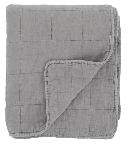 Chic Antique Tagesdecke - Kuschelige Quilt Tagesdecke 180x130cm in Grau - Bettdecken für gemütliche Nächte, aus hochwertiger Baumwolle und Polyester für optimalen Komfort und Wärme.