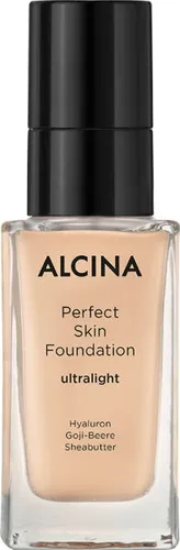 Alcina Perfect Skin Foundation ultralight 35 ml - Die Alcina Perfect Skin Foundation sorgt für einen makellosen Teint mit anpassbarer Deckkraft. Die samtige Textur ermöglicht ein müheloses Auftragen und verleiht ein natürliches Finish. Ideal für ein frisches Hautbild.