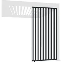Weide Vertikale Lamellenwand für Weide Pergola - Anthrazit Aluminium - Zubehör für Pavillons: Robuste Lamellenwand aus Aluminium, schützt vor Sonne und leichtem Regen, bietet optimale Luftzirkulation und einfache Montage für Ihre Weide Pergola.