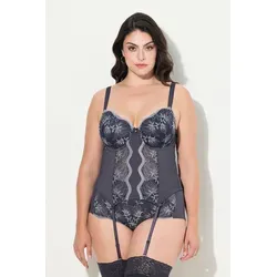 Ulla Popken TruYou Damen Plus Size BH-Corsage - Funktionsunterwäsche in großen Größen mit edler Stickerei, Softschalen und verstellbaren Trägern für optimalen Halt und Komfort.