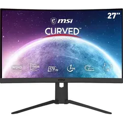 MSI Curved-Gaming-Monitor "Optix G27CQ4P E2" - Curved Gaming Monitor, WQHD-Auflösung, 170 Hz Bildwiederholrate und höhenverstellbar für ein optimales Spielerlebnis.