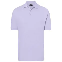 Classic Polo Hochwertiges Polohemd mit Armbündchen lila, Gr. L