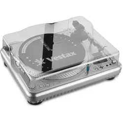 Decksaver Vestax PDX Plattenspieler Schutzabdeckung - Plattenspieler Zubehör, maßgefertigt aus hochwertigem Polycarbonat für optimalen Schutz vor Staub, Schmutz und Flüssigkeiten – ideal für DJs und Musikliebhaber.