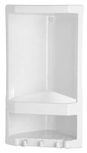 Gedy PORTE SAVON D'ANGLE BLANC JUNIOR - G-80790200300 - Badezimmerablage für Seife, platzsparendes Design und stilvolle Ergänzung für Ihr Bad.