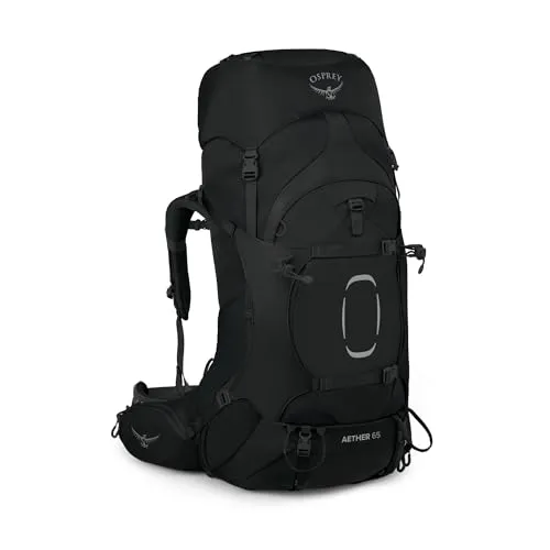 Osprey Aether 65 Extended Fit - Trekkingrucksack - Rucksack für mehrwöchige Trail-Abenteuer, 65 Liter Volumen, optimales Tragesystem und anpassbare Passform für schwerere Lasten.