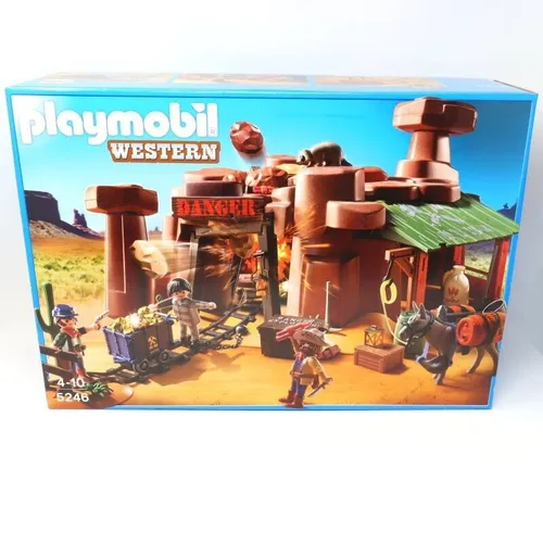 PLAYMOBIL® Set Western Goldmine Cowboy Soldat Sprengkiste _5246 - UNGEÖFFNET