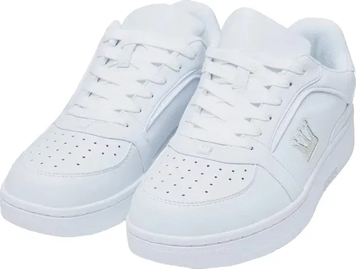 DADA Supreme Court Combat Sneaker Low Retro Weiß - Modischer HipHop Sneaker in Größe 45, mit robustem Obermaterial aus Lederimitat und runder Schuhspitze. Ideal für den Alltag und stylische Auftritte.