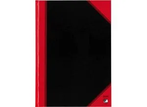 Bantex Notizbuch A4 liniert - 6 Stück, Hardcover schwarz - Notizblöcke im DIN A4-Format mit 192 beschreibbaren Seiten, spritzwassergeschützt und langlebig, ideal für kreative Ideen und Notizen.