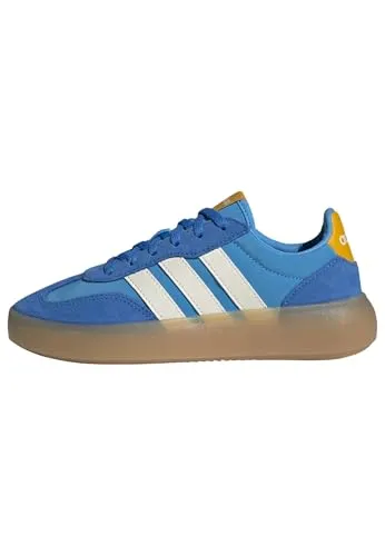 adidas Unisex Kinder BARREDA Decode Shoes JUNIOR, Lucid Aquamarine/Off White/Collegiate Gold, 36 2/3 EU - Stylische Kinder Sneaker mit regulärer Passform, ideal für den Alltag. Robustes Obermaterial aus Leder und Textil sorgt für hohen Tragekomfort.