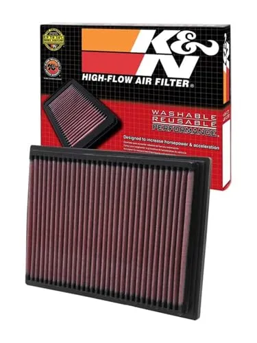 K&N 33-2070 Motorluftfilter: Hochleistung, Prämie, Abwaschbar, Ersatzfilter,Erhöhte Leistung, 1990-2006 (X3, Z4, 520i, 525i, 530i, Z3, 728i, 728iL, 323Ti, 523i, 528i, M3)