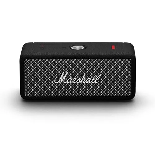 Marshall Emberton II tragbarer Bluetooth Lautsprecher - 360° Sound, IP67, über 30 Stunden Spielzeit - Erlebe kraftvollen 360°-Sound mit dem Emberton II. Robustes Design, IP67-zertifiziert und über 30 Stunden Spielzeit machen ihn zum perfekten Begleiter für drinnen und draußen.