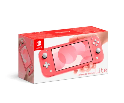 Nintendo Switch Lite - Koralle, tragbare Handheld-Konsole für Nintendo Switch-Spiele, ideal für unterwegs und Multiplayer-Spaß