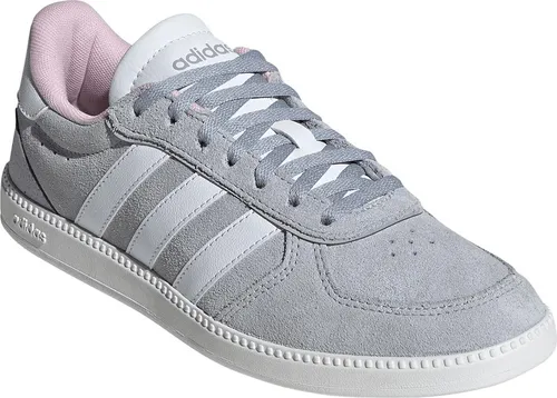 ADIDAS Breaknet Sleek Damen Sneaker grau - Sport Walking Schuhe, inspiriert vom Centre Court, bieten Komfort und Vielseitigkeit für den Alltag sowie eine abriebfeste Gummisohle für optimalen Halt.