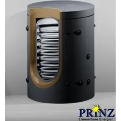 Hygienespeicher 600 Liter mit 1 Wärmetauscher und Isolierung Typ PHS 600 kurz