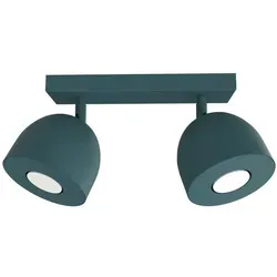 Lumicom Deckenleuchte Campanella, Blau, Metall, Rund, 27x18x6.5 cm - Die Campanella Deckenleuchte bietet eine flexible Beleuchtungslösung mit um 180° verstellbaren Strahlern. Ideal für Wohn- und Büroräume, sorgt sie für eine angenehme Lichtverteilung und passt in jedes Ambiente.