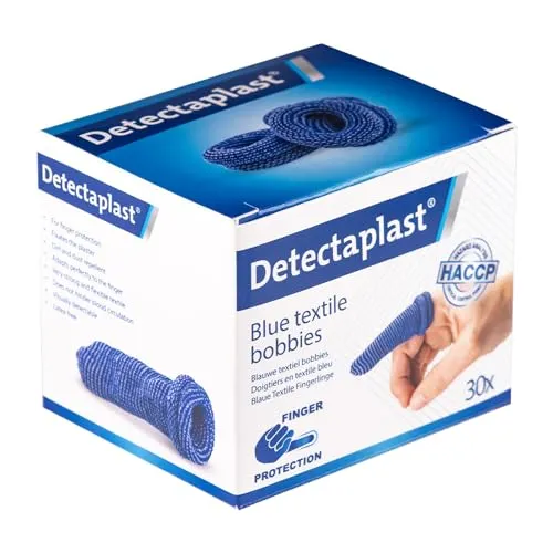 Detectaplast Fingerlinge aus Textilgewebe, 30 Stück - Arbeits- & Schutzkleidung: Schützen Sie Ihre Finger mit schmutz- und stubabweisenden Fingerlingen, ideal für Gastronomie und Lebensmittelverarbeitung.