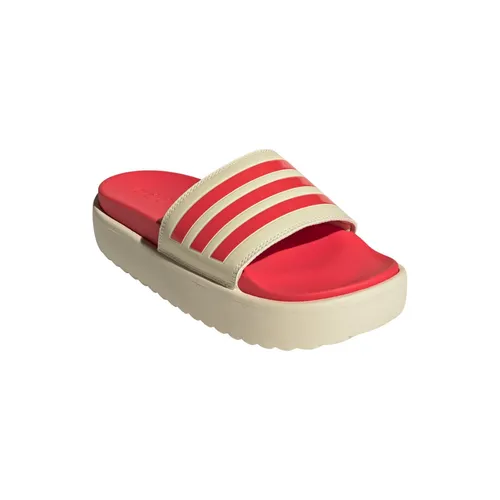 adidas Women's Adilette Platform Sandalen UK 9 | EU 43 beige - Stilvolle Badelatschen mit Plateau-Sohle in Beige, ideal für entspannte Freizeitlooks. Größe 9. Entdecken Sie weitere adidas Angebote im Bergfreunde.de Online-Shop!